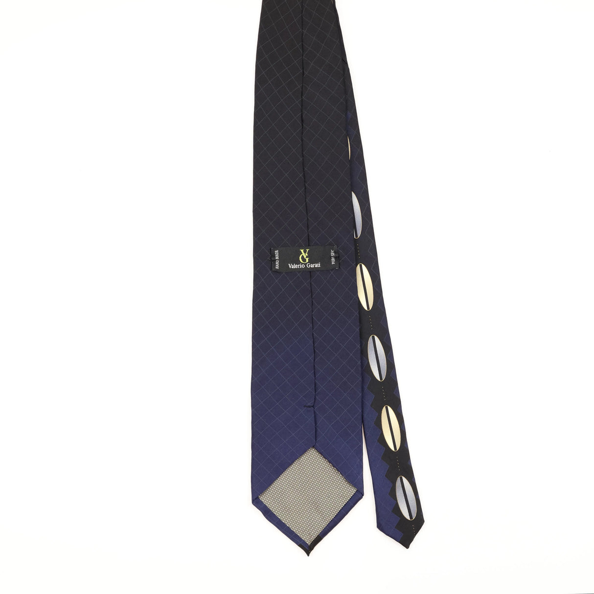 Back of Vintage 1990's Geometric Patterned Tie