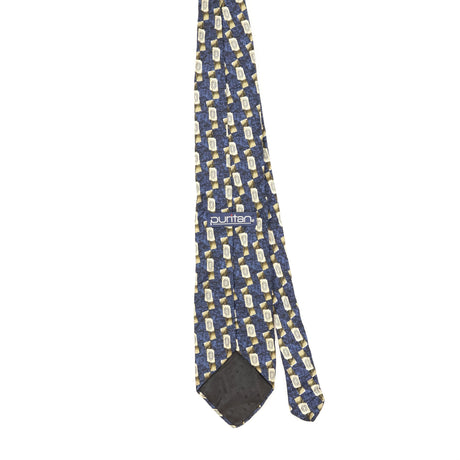 Back Back of Vintage 1990's Puritan Geometric Patterned Tie