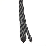 Back of Vintage Hugo Boss Striped Patterned Tie