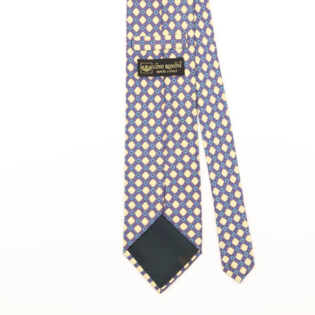 Back Detail of Vintage 1990's Geometric Patterned Tie