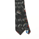 Back Back Detail of Vintage 1990's Looney Tunes Bugs Bunny Cartoon Patterned Tie