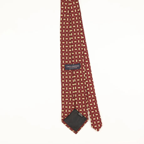 Back of Vintage 1990's Geometric Patterned Tie