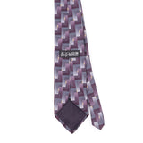 Back Back Detail of Vintage 1990's Zylos Geometric Patterned Tie