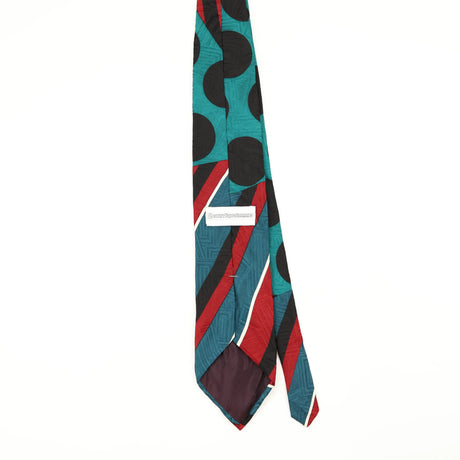 Back Back of Vintage 1990's Geometric Patterned Tie