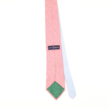 Back of Vintage 1990's Tommy Hilfiger Fish Animal Print Patterned Tie