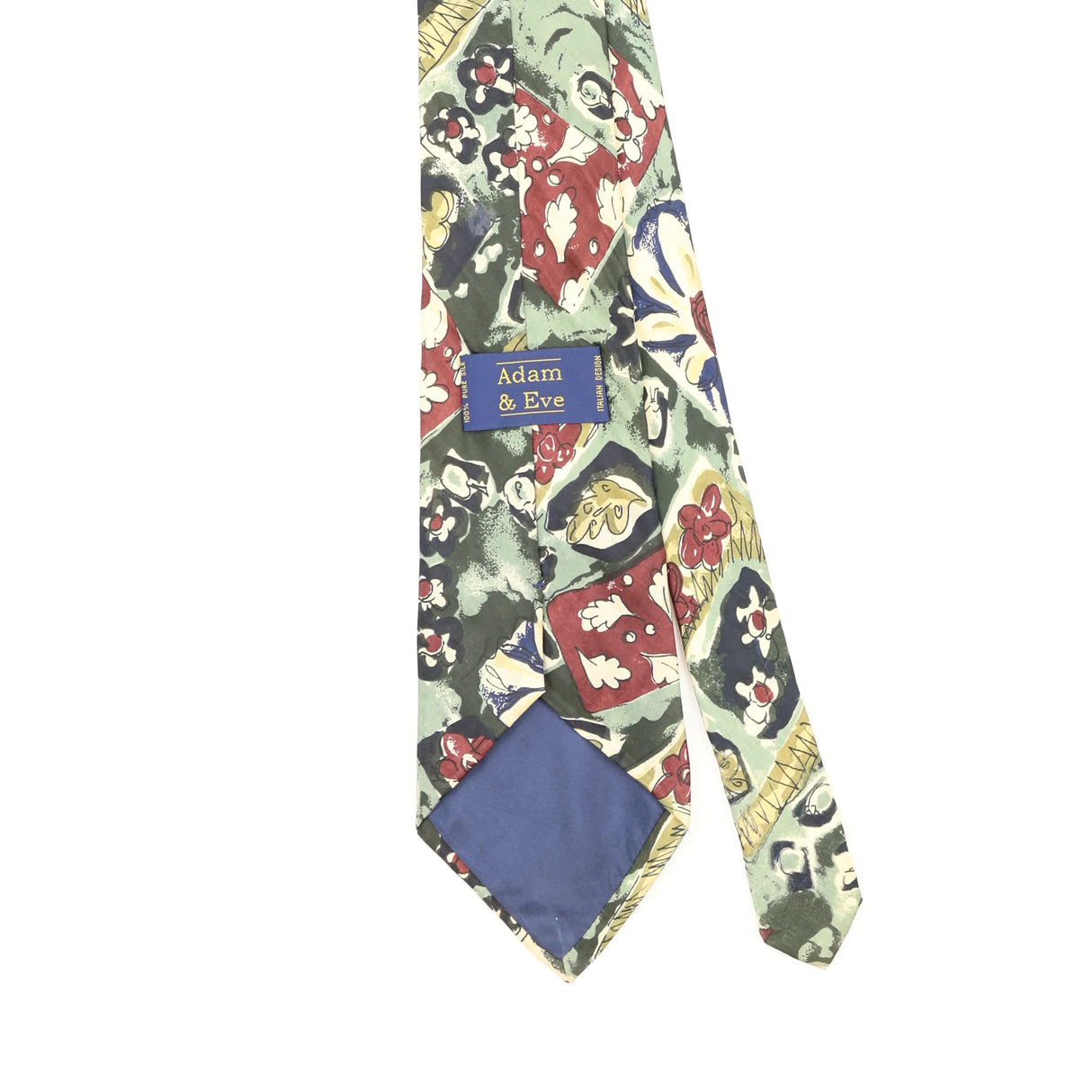 Back Back Detail of Vintage 1990's Abstract Patterned Tie
