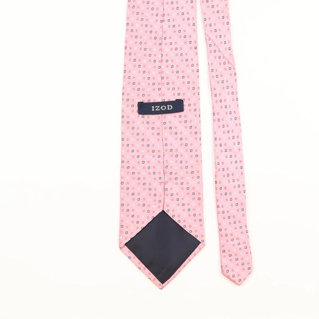 Back Detail of Vintage Izod Geometric Patterned Tie