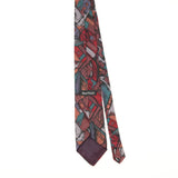 Back of Vintage 1990's Abstract Patterned Tie