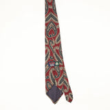 Back Back of Vintage 1990's Jos. A. Bank Paisley Patterned Tie