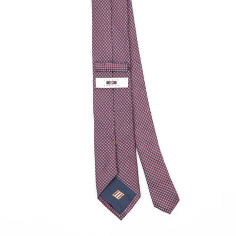 Back Back Detail of Vintage Joseph Aboud Geometric Patterned Tie