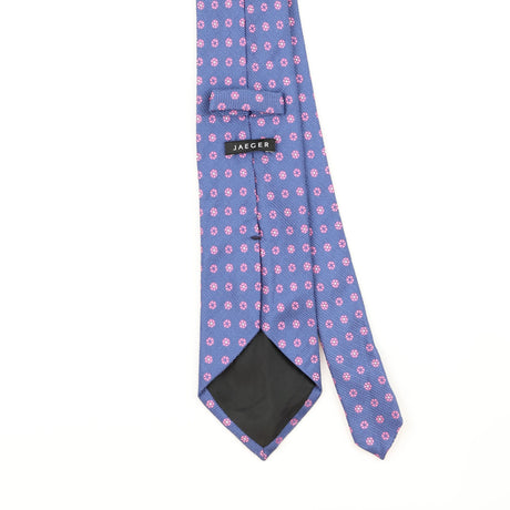 Back Detail of Vintage Jaeger Geometric Patterned Tie
