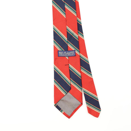 Back Detail of Vintage 1980's Robert Talbott Striped Patterned Tie