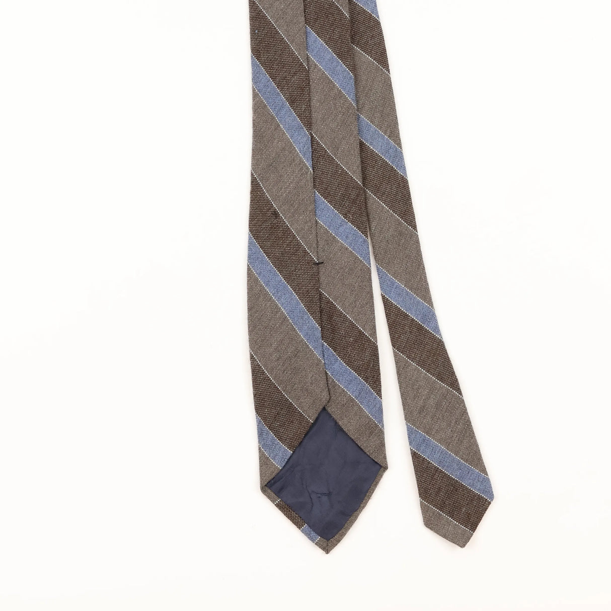 Back Detail of Vintage 1980's Striped Patterned Tie