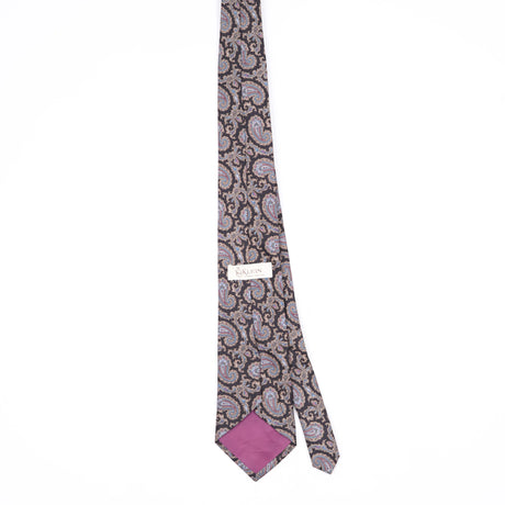 Back Back of Vintage 1990's Paisley Patterned Tie