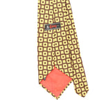 Back Back Detail of Vintage 1970's Geometric Patterned Tie