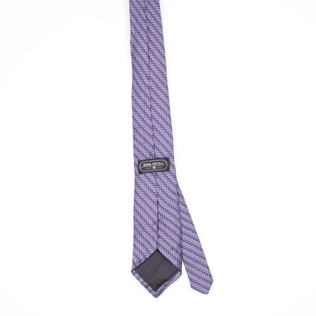 Back Back of Vintage 1990's Bruno Piattelli Geometric Patterned Tie