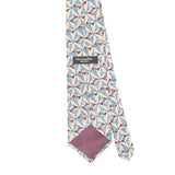 Back Back Detail of Vintage 1990's Christian Dior Geometric Patterned Tie