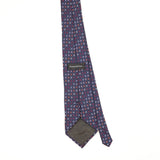 Back Back of Vintage 1990's Ermenegildo Zegna Geometric Patterned Tie