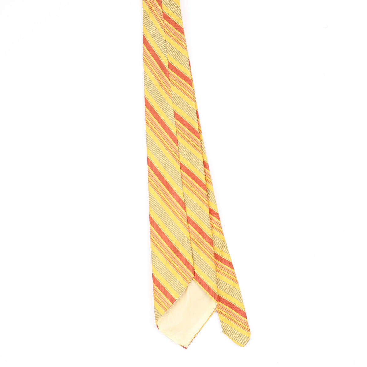 Back Back of Vintage 1980's Striped Patterned Tie