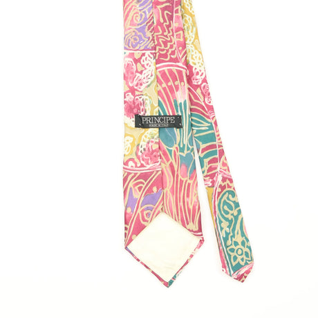 Back Back Detail of Vintage 1990's Abstract Patterned Tie