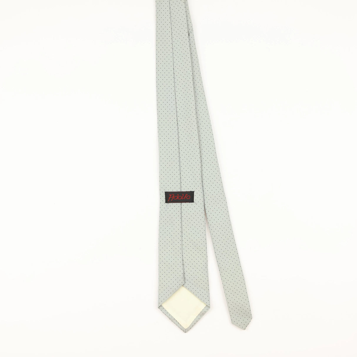 Back of Vintage 1980's Polka Dot Patterned Tie