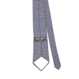 Back Back Detail of Vintage 1990's Nina Ricci Geometric Patterned Tie