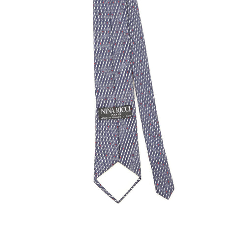 Back Back Detail of Vintage 1990's Nina Ricci Geometric Patterned Tie