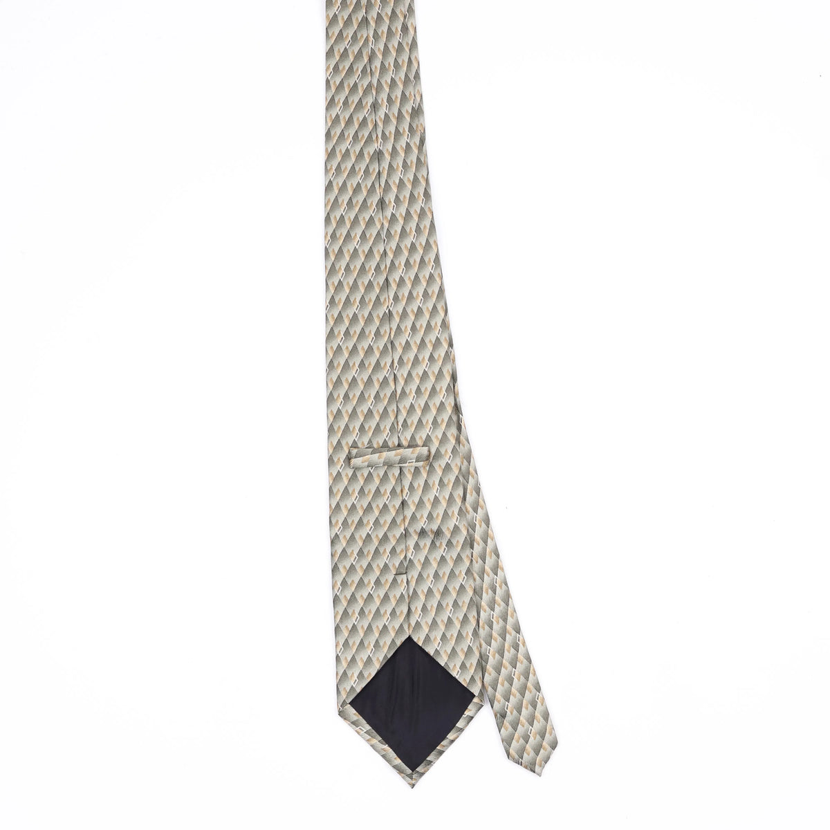 Back Back of Vintage 1990's Geometric Patterned Tie