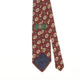 Back Detail of Vintage 1990's Club Room Geometric Patterned Tie