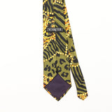 Back Detail of Vintage 1990's Baroque Abstract Patterned Tie