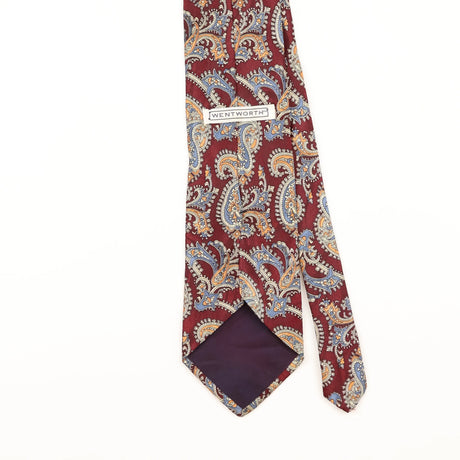 Back Detail of Vintage 1990's Paisley Patterned Tie