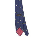 Back Back Detail of Vintage 1990's Michigan Geometric Patterned Tie