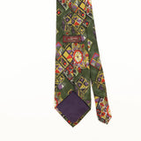 Back Detail of Vintage 1990's Abstract Patterned Tie