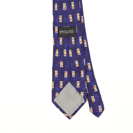 Back Back Detail of Vintage 1990's Geometric Patterned Tie
