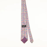 Back of Vintage 1990's Oleg Cassini Paisley Patterned Tie