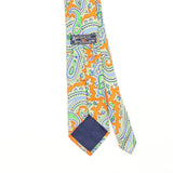 Back Back Detail of Vintage Paisley Patterned Tie