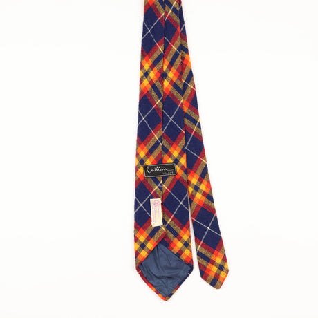 Back of Vintage 1980's Plaids & Checks Patterned Tie