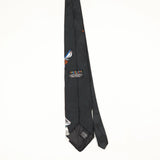 Back Back of Vintage Looney Tunes Bugs Bunny Cartoon Patterned Tie