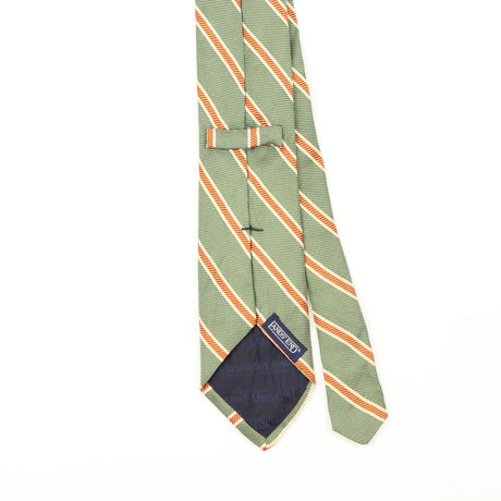 Back Back Detail of Vintage 1990's Lands' End Striped Patterned Tie