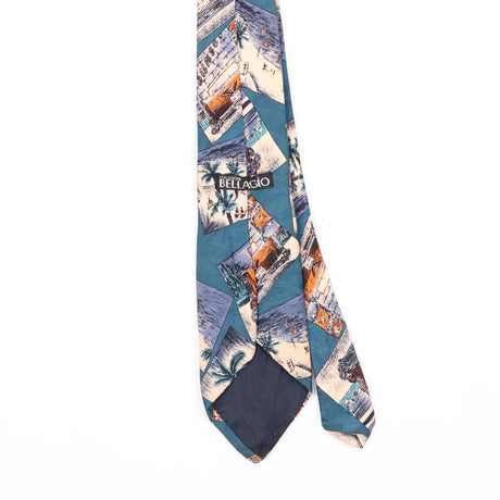 Back Back Detail of Vintage 1990's Postcard Abstract Patterned Tie