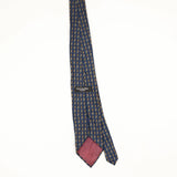 Back Back of Vintage 1990's Christian Dior Geometric Patterned Tie
