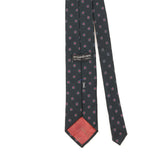 Back Detail of Vintage 1990's Yves Saint Laurent Geometric Patterned Tie