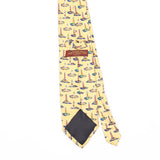 Back Back Detail of Vintage 1990's Museum Artifacts Lighthouse Cartoon Patterned Tie