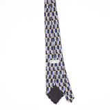 Back Back of Vintage 1990's Stafford Ovals Geometric Patterned Tie
