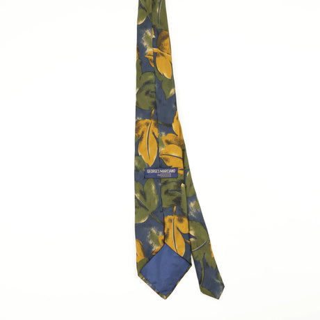Back Back of Vintage 1990's Guess Floral Patterned Tie