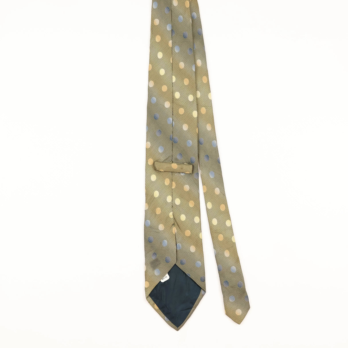 Back of Vintage 1990's Polka Dot Patterned Tie