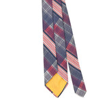 Back Detail of Vintage 1980's Check Patterned Tie