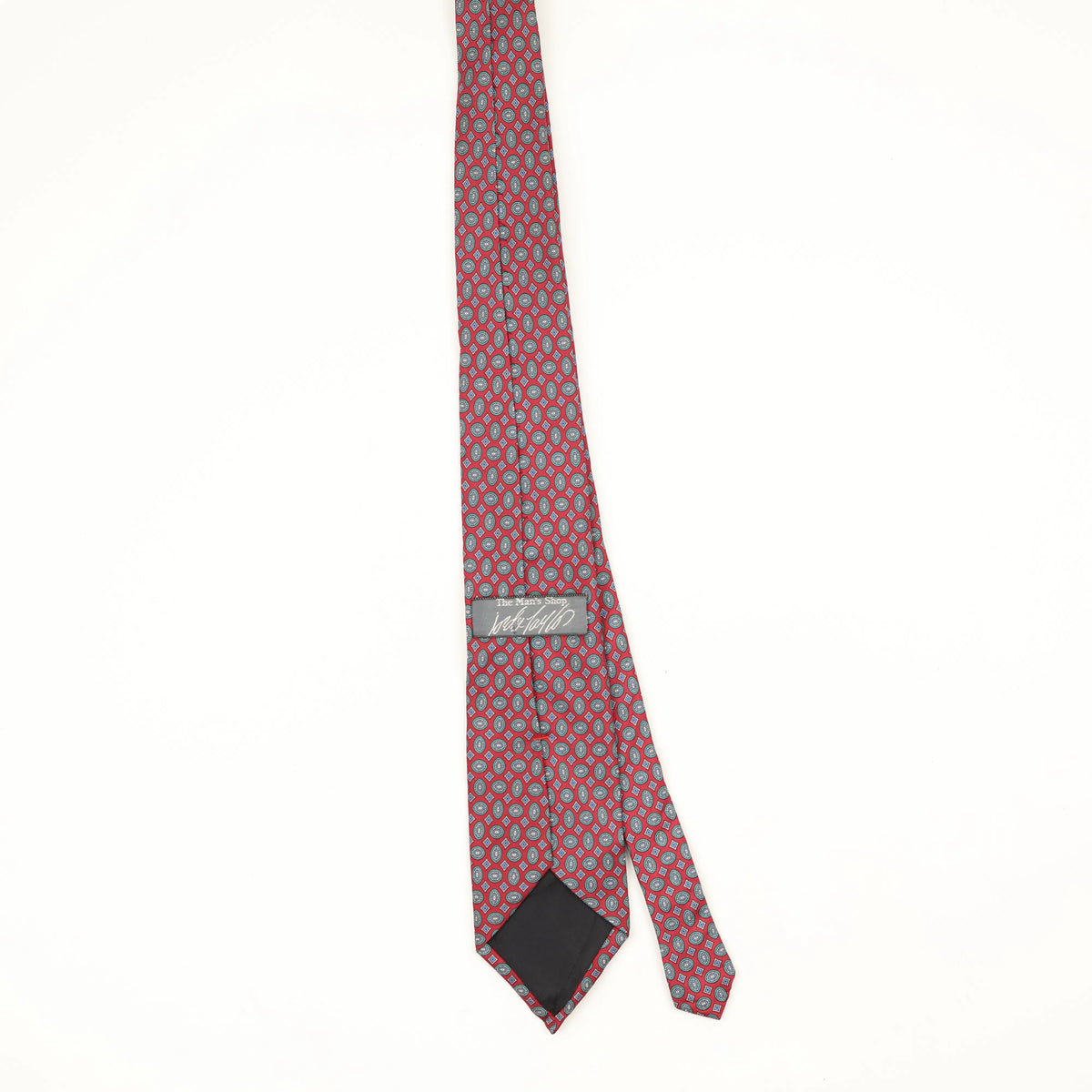 Back Back of Vintage 1990's Geometric Patterned Tie
