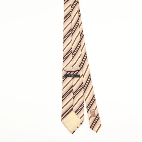 Back of Vintage Gucci Striped Patterned Tie