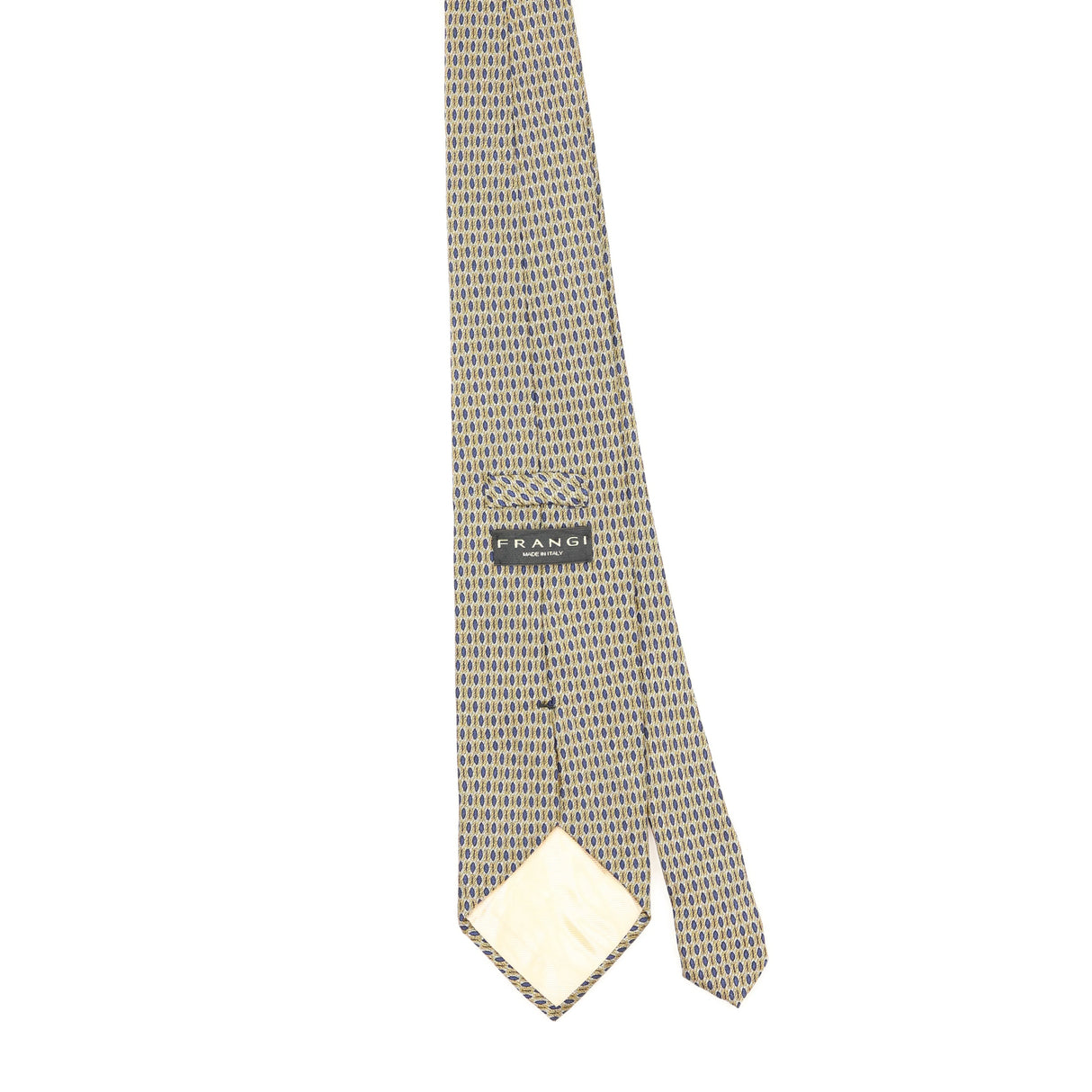 Back Back of Vintage Geometric Patterned Tie